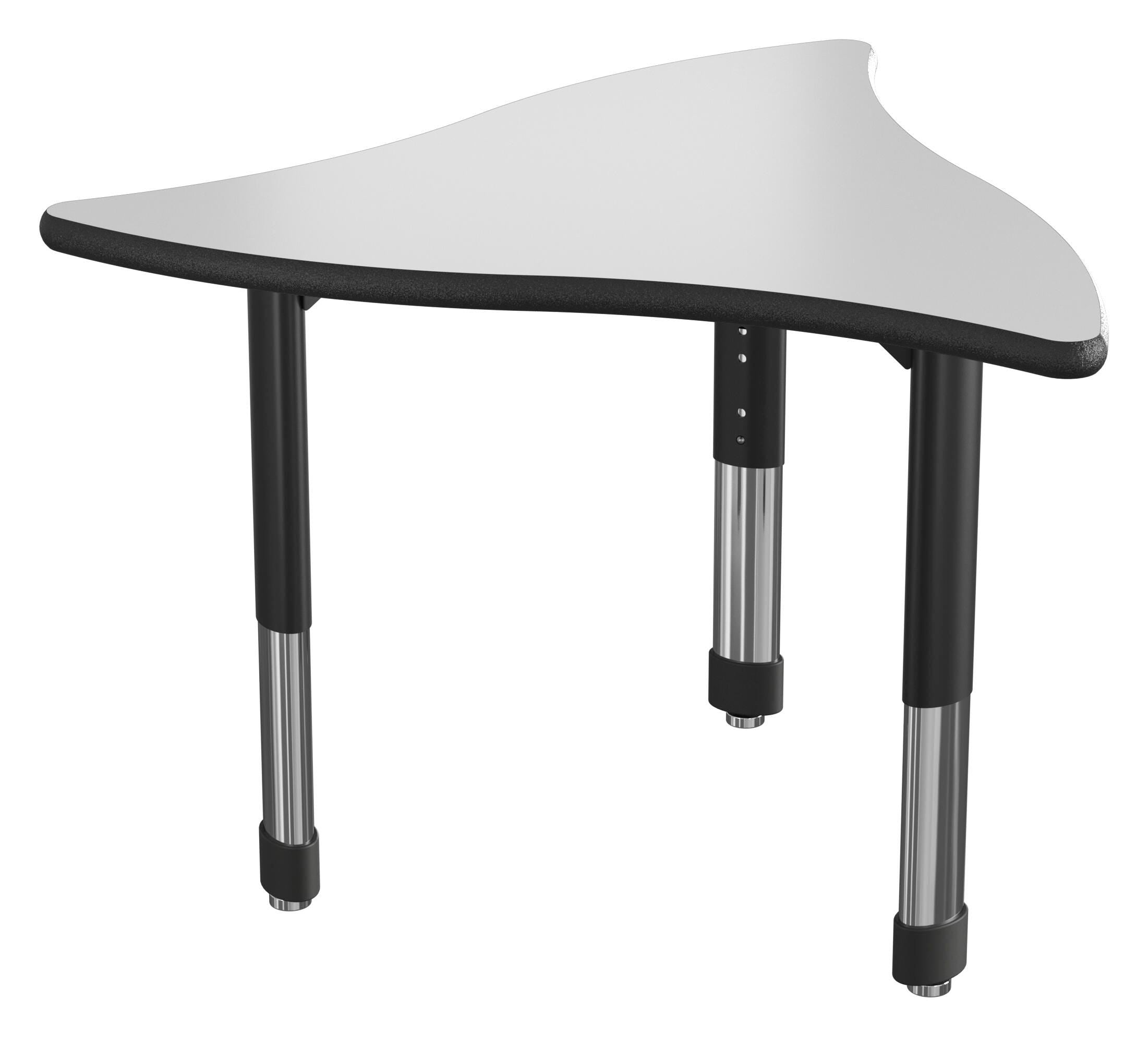 DESK - CLASSROOM SELECT - NEOSHAPE PROP DESK - 34 W X 31 D - SPECIFY PRODUCT HEIGHT - MARKERBOARD - SPECIFY TOP COLOR - LOCKEDGE - SPECIFY EDGE COLOR - SPECIFY LEG COLOR