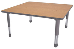 TABLE - CLASSROOM SELECT - SQUARE ACTIVITY TABLE - 36 W X 36 D IN - SPECIFY PRODUCT HEIGHT - LAMINATE - T-MOLD - SPECIFY TOP COLOR - SPECIFY EDGE COLOR - SPECIFY LEG COLOR - NEOCLASS
