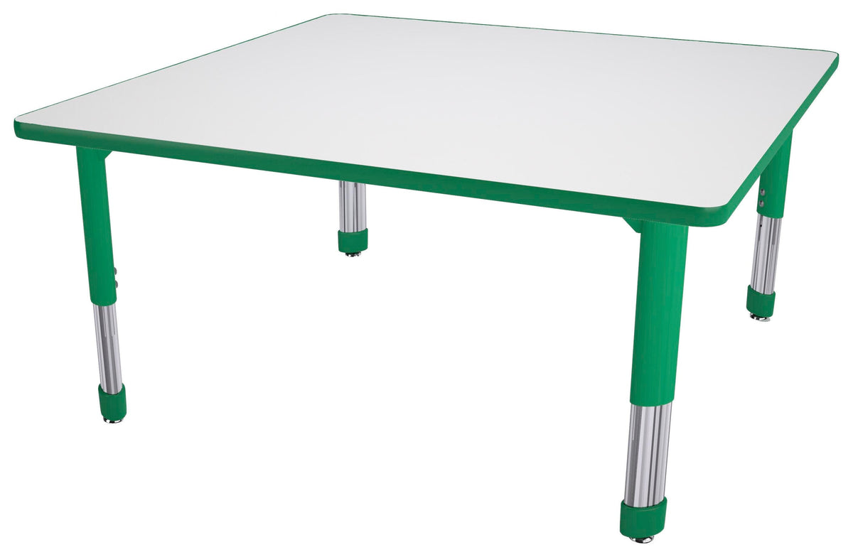 TABLE - CLASSROOM SELECT - SQUARE ACTIVITY TABLE - 36 W X 36 D IN - SPECIFY PRODUCT HEIGHT - MARKERBOARD - T-MOLD - SPECIFY TOP COLOR - SPECIFY EDGE COLOR - SPECIFY LEG COLOR - NEOCLASS