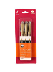PEN PIGMA MICRON BLACK PACK OF 3
