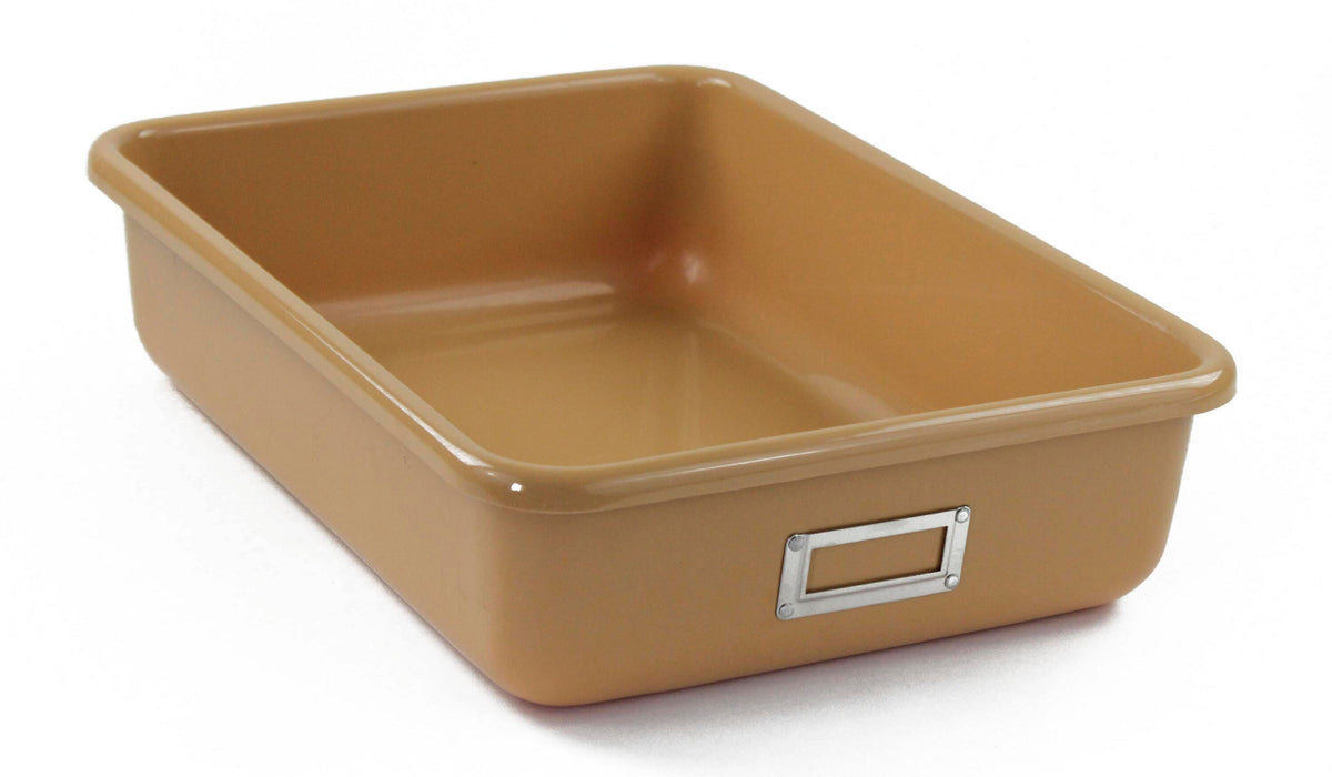 SHIRLEY KS T-181 STORAGE BIN - 16 L X 12 W X 4 H - TAN - EACH