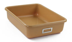 SHIRLEY KS T-181 STORAGE BIN - 16 L X 12 W X 4 H - TAN - EACH