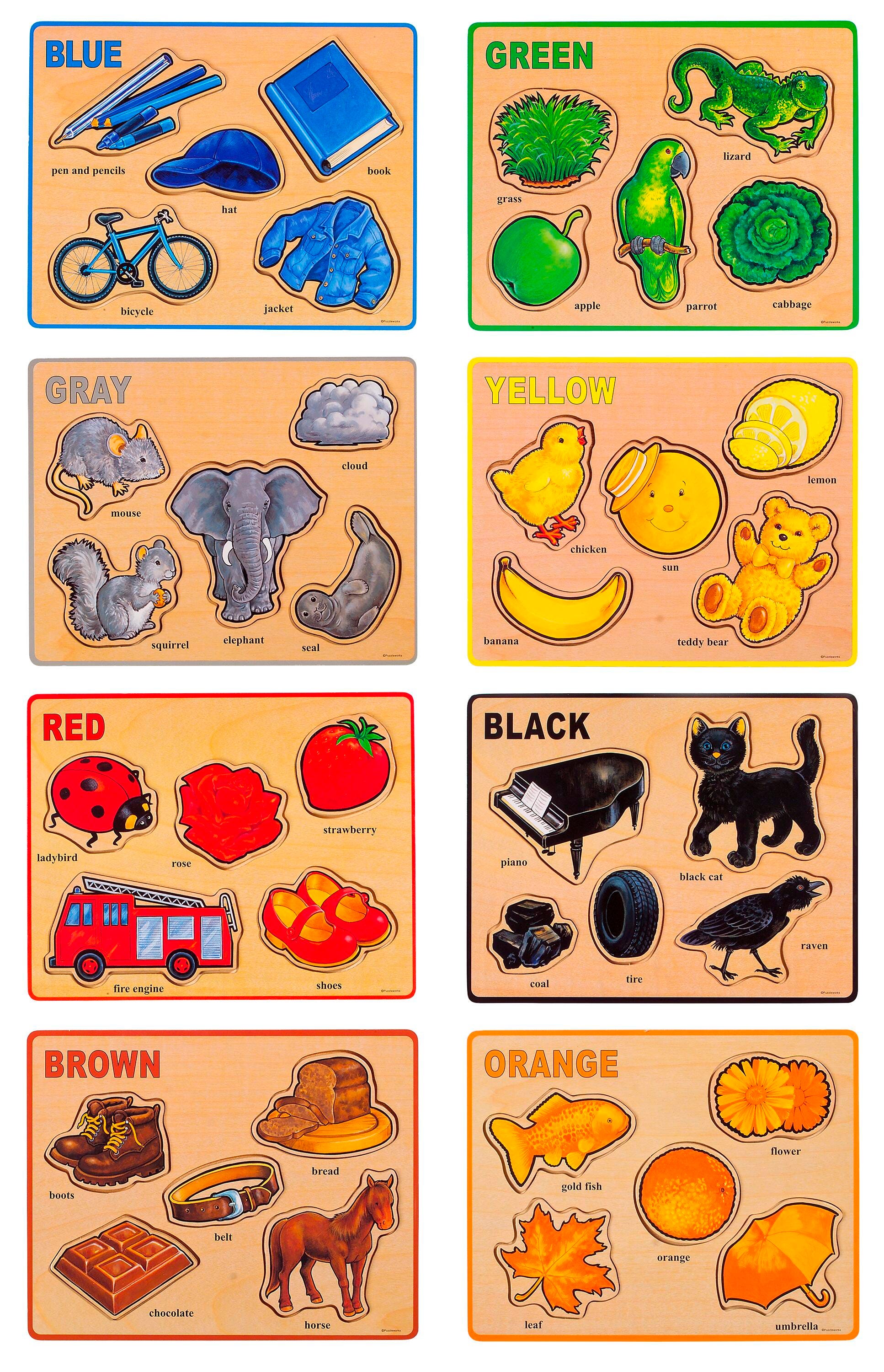 SMALL COLOR PUZZLE SET - SET OF 8