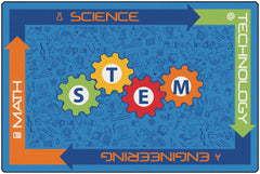 CARPETS FOR KIDS - KIDSVALUE PLUS STEM - 6 FT X 9 FT RECTANGLE