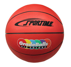 BALL BASKETBALL RUBBER 27 INCH JR SIZE 5 RED - SPORTIME