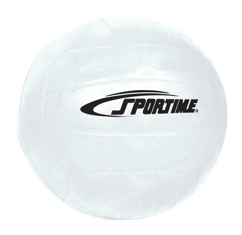 VOLLEYBALL RUBBER WHITE - SPORTIME - SIZE 5