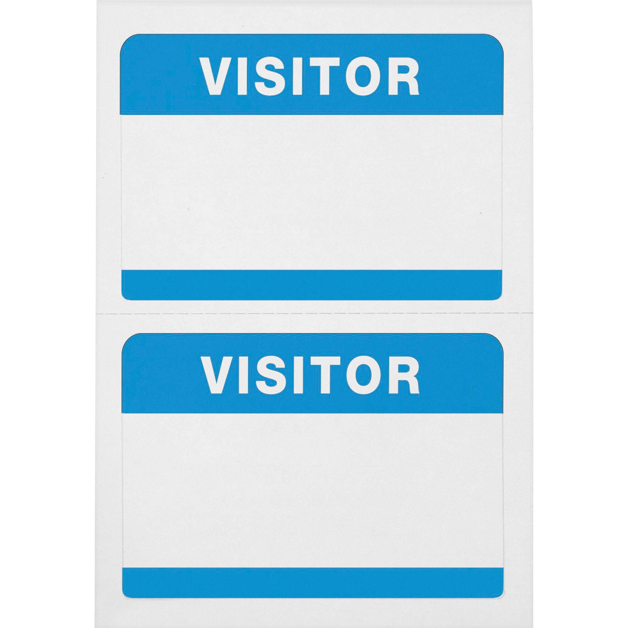 BADGE ADHSVE VISITOR PACK OF 100- AVT97190