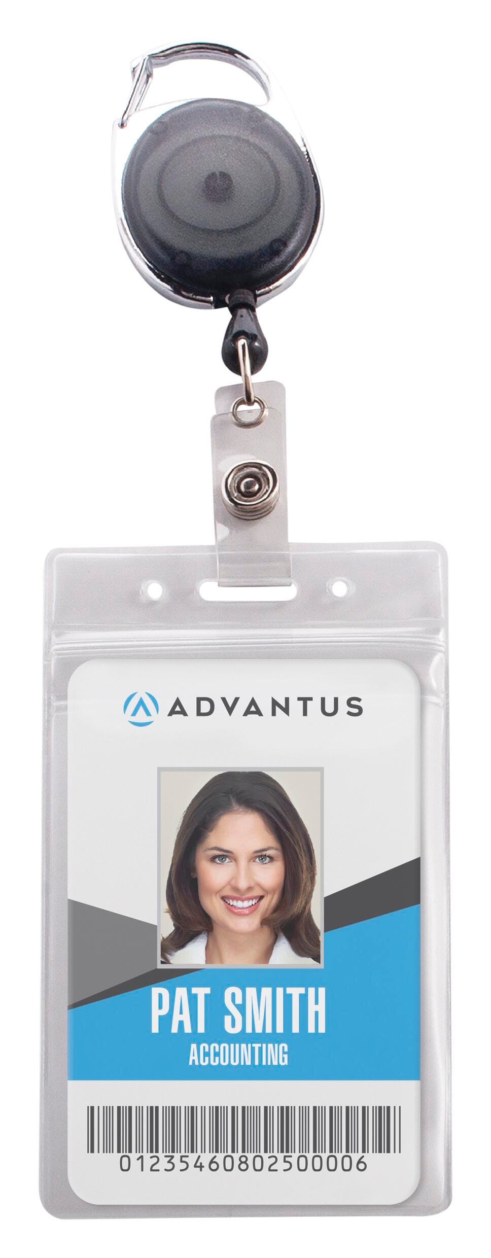 BADGE HOLDER - SCRE RIGD VRT B - PACK OF 10 - AVT97067