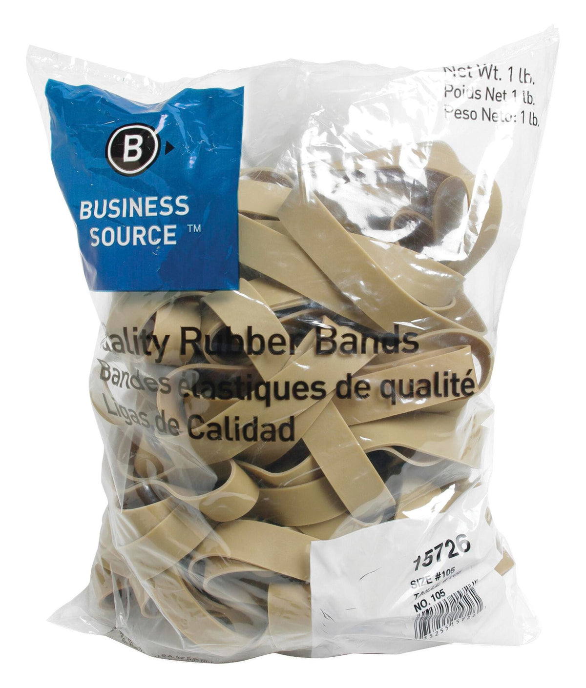 RUBBERBANDS SIZE NO. 105 1LB- PACK OF 60- BSN15726