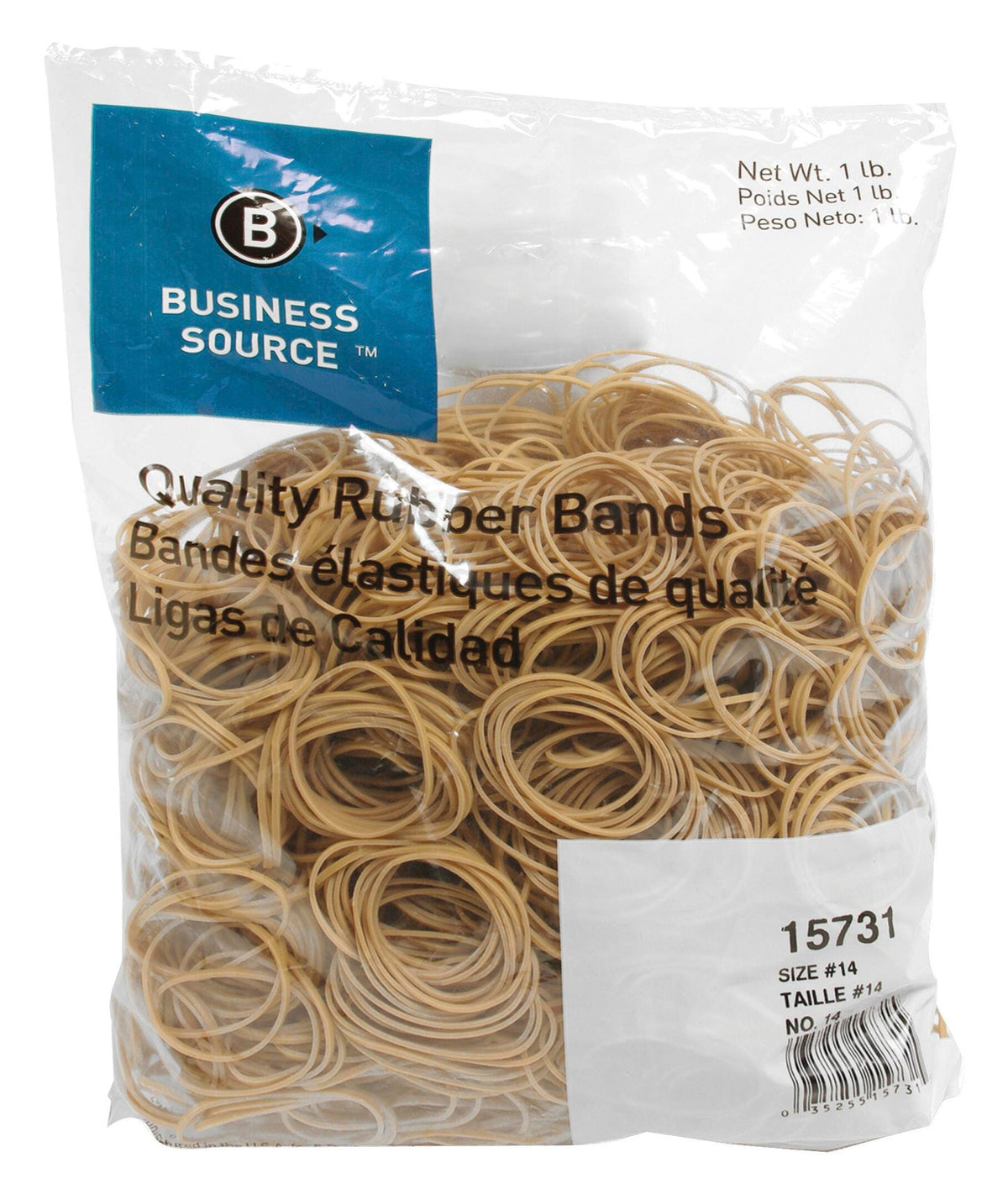 RUBBERBANDS SIZE NO. 14 1LB- PACK OF 2250- BSN15731