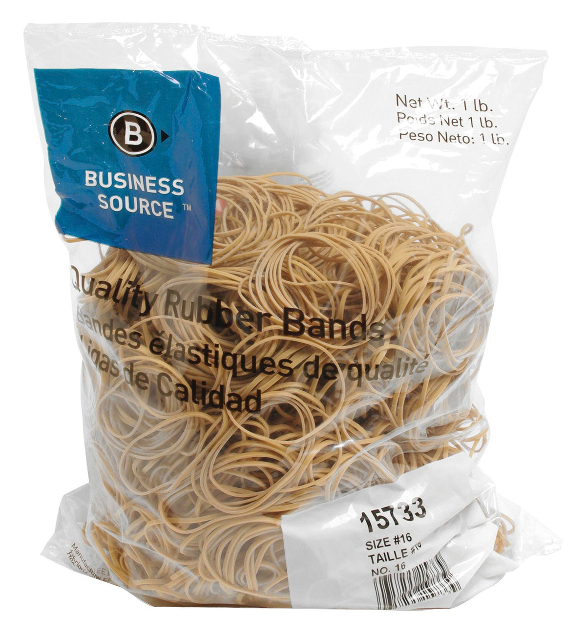 RUBBERBANDS SIZE NO. 16 1LB- PACK OF 1800- BSN15733