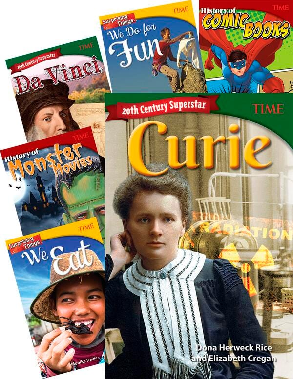 DS BOOKS TIME MIDDLE SCHOOL SOCIAL STUDIES SET OF 9