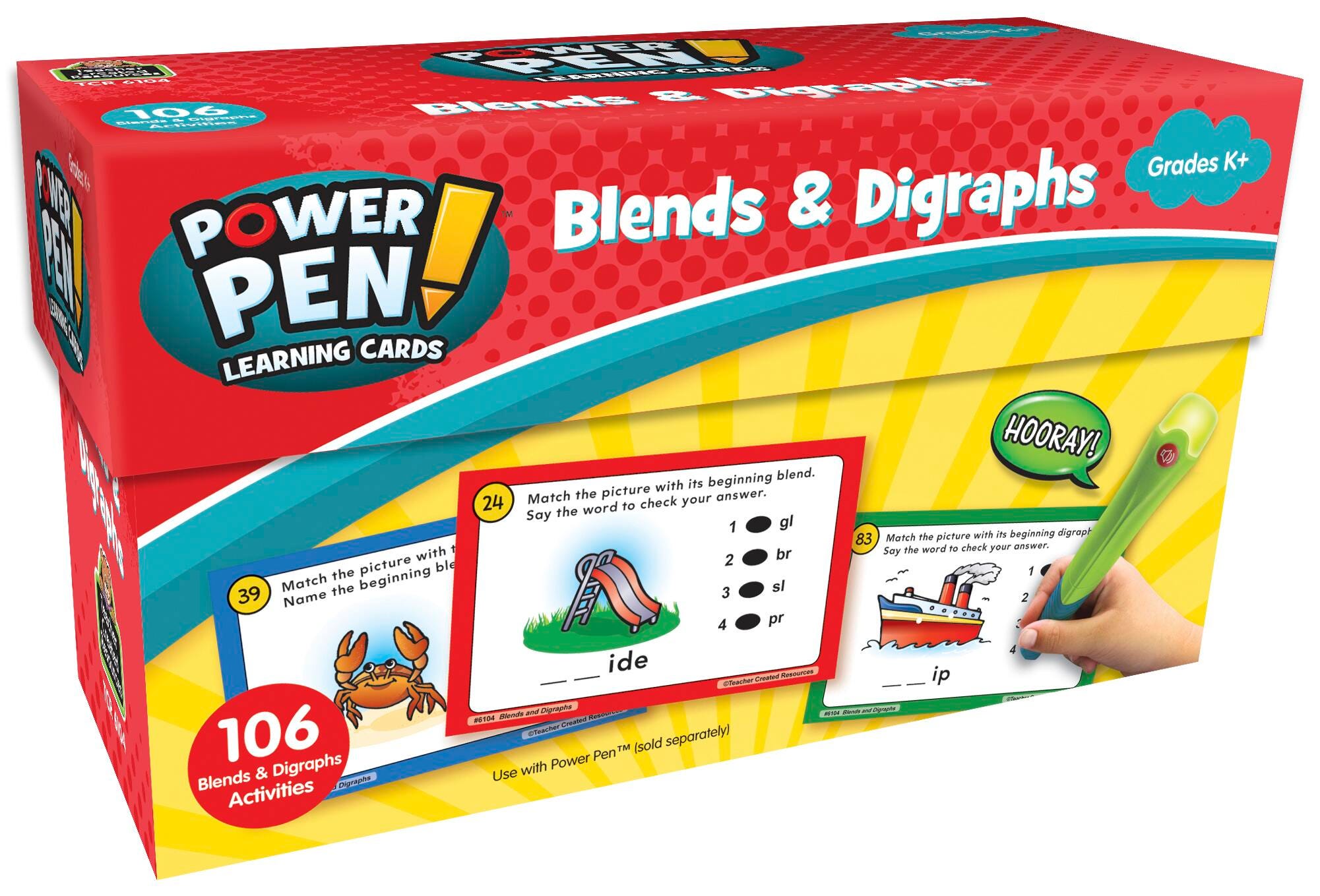 POWER PEN LEARNING CARDS BLENDS AND DIGRAPHS