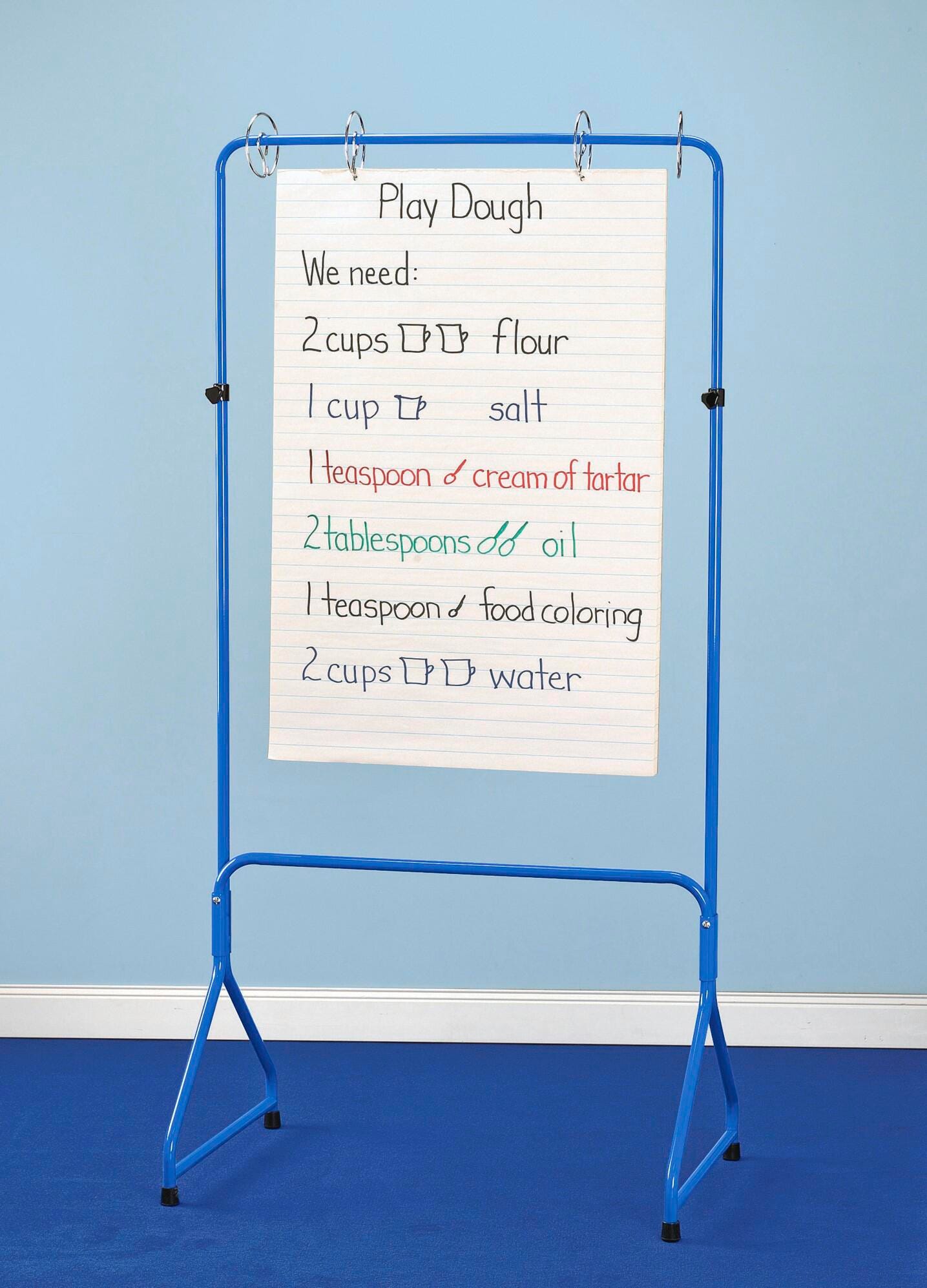 CHART STAND ADJUSTABLE HEIGHT - BLUE