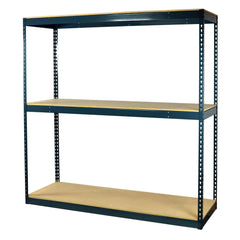 HEAVY DUTY BULK BOLTLESS SHELVING 60WX84HX24D - 3 SHELVES