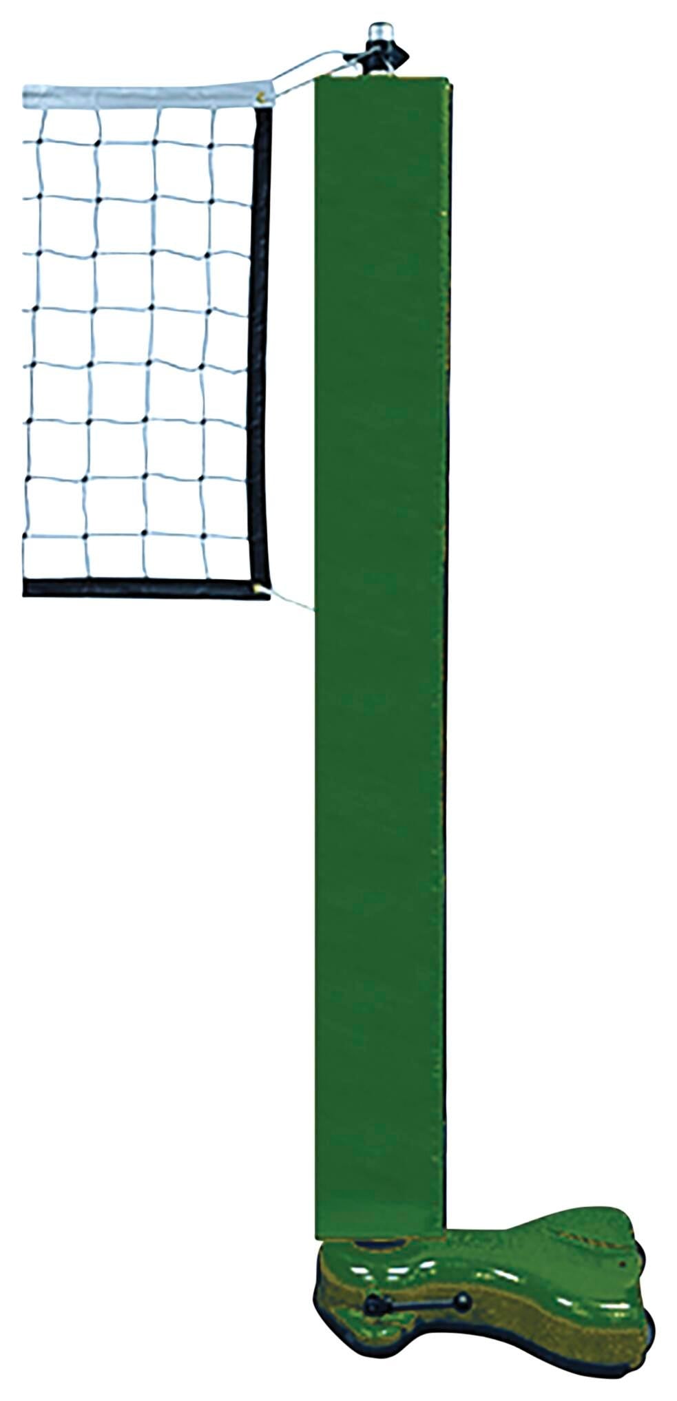 GYMGLIDE PACKAGE 1-INCL-2 GYMGUIDE UNITS-2 ECONOMY UPRIGHT PADS - 1 VOLLEYBALL NET - GREEN BASE