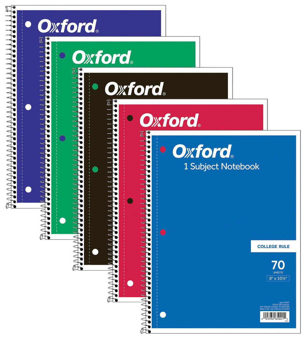 NOTEBOOK WIREBOUND 8X10.5 IN COLLEGE RULED 70 SHTS
