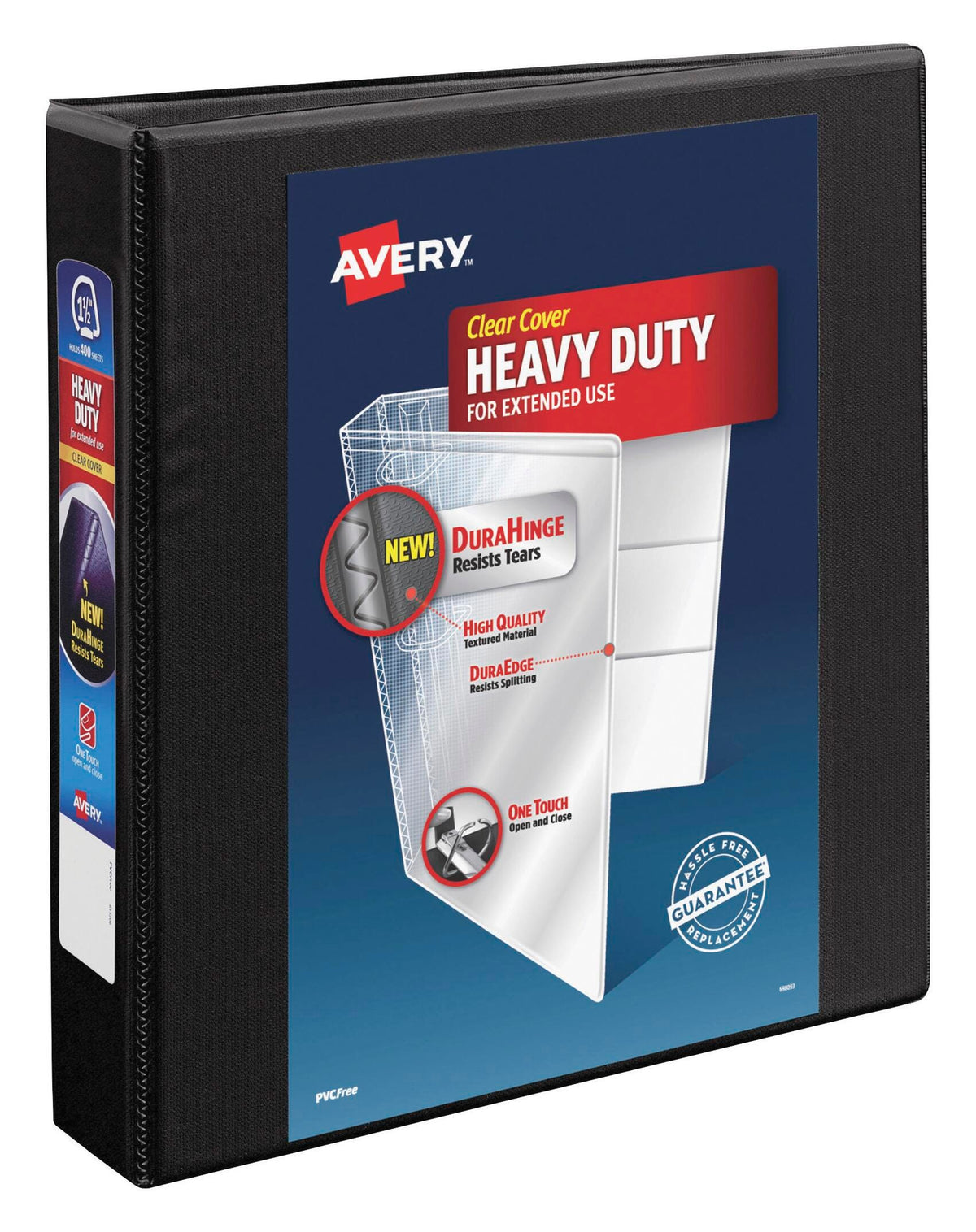 BINDER VIEW EZD RING 1.5 IN BLACK AVE79695