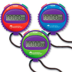 SIMPLE STOPWATCH SET OF 6 IN DISPLAY