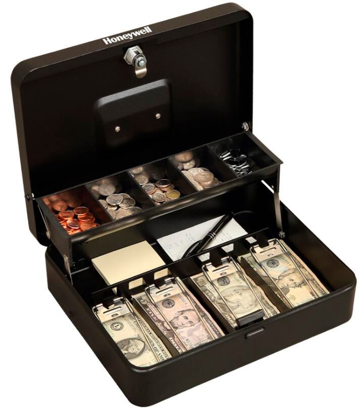 HONEYWELL STEEL TIERED CASH BOX
