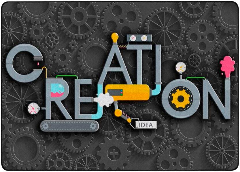 FLAGSHIP CARPETS - CREATION GEARS - 6 FT X 8 FT 4 IN RECTANGLE