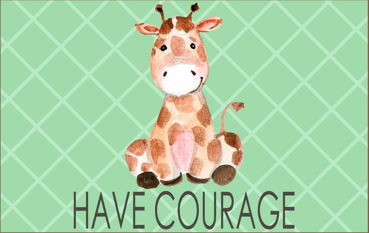 CHILDCRAFT - CARPETS - NURSERY COURAGEOUS GIRAFFE - RECTANGLE - 5 FT X 8 FT - SPECIFY CARPET COLOR