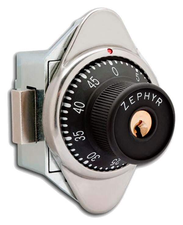 LOCK - BUILT IN COMBINATION - DEAD BOLT - FOR RIGHT HINGED DOOR WITH 2 USER KEYS - ADA COMPLIANT