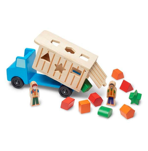 SHAPE-SORTING DUMP TRUCK - SET OF 12