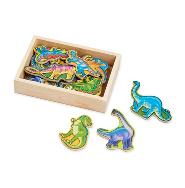 WOODEN DINOSAUR MAGNETS - SET OF 20