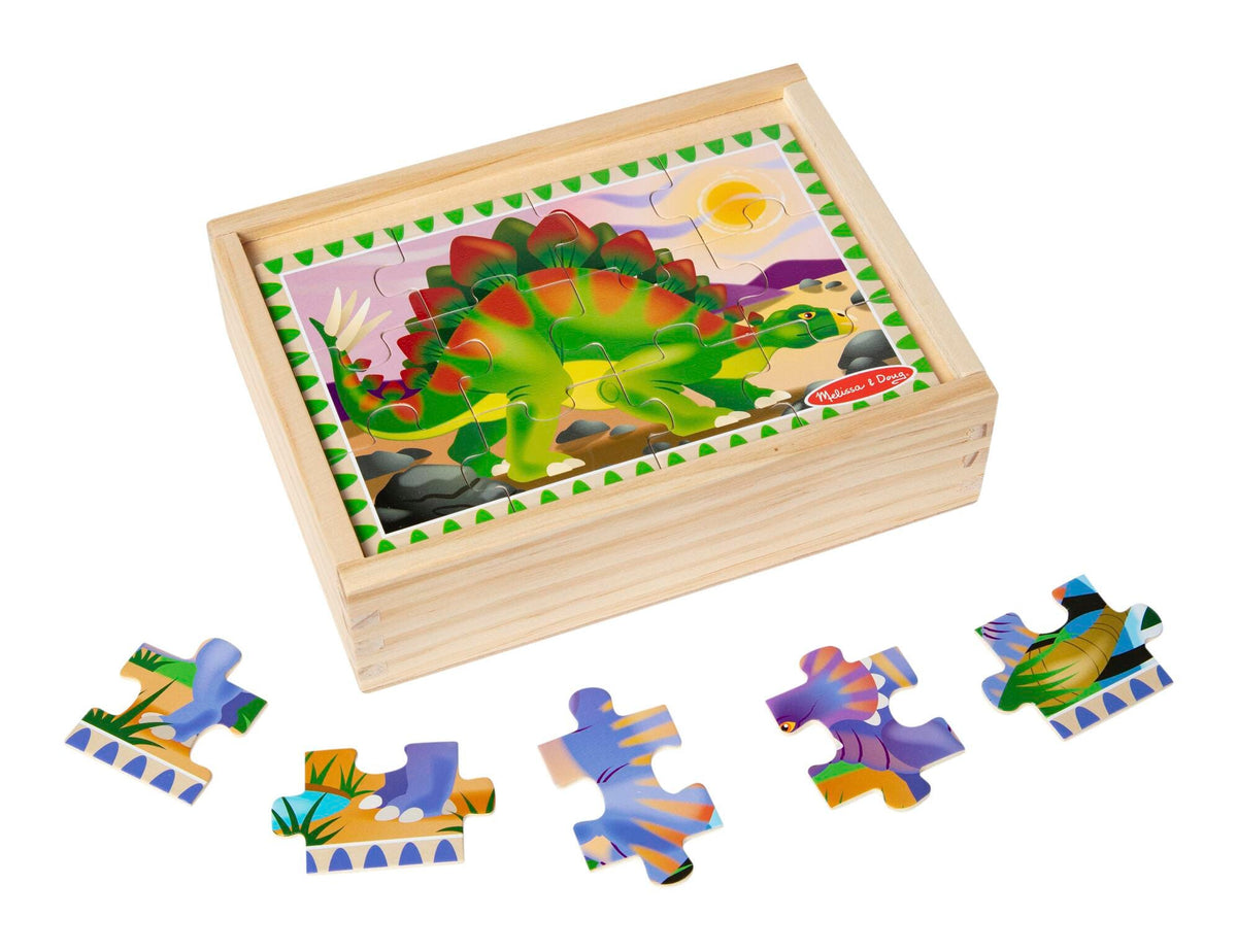 DINOSAURS PUZZLES IN A BOX - SET OF 5