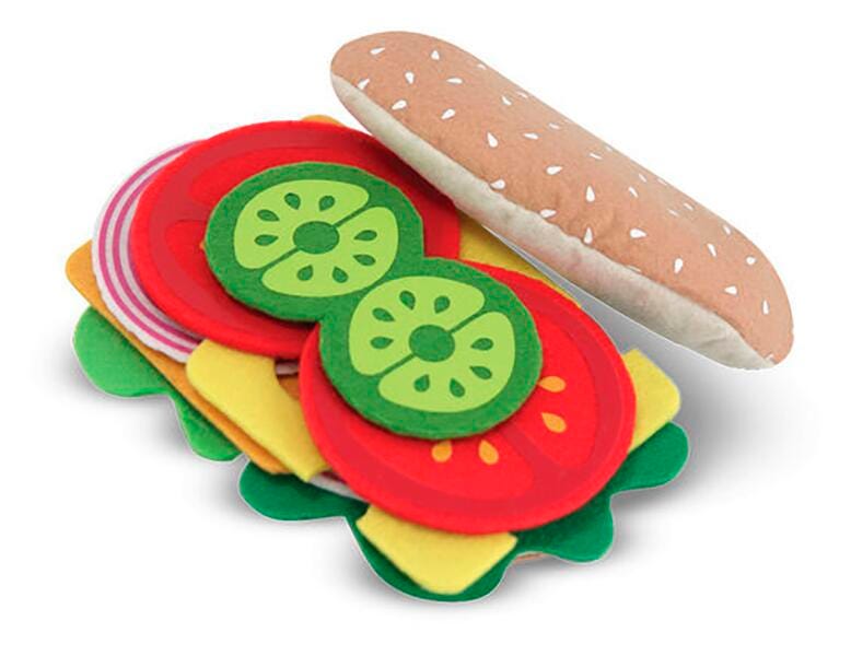 FELT FOOD SANDWICH SET - SET OF 33