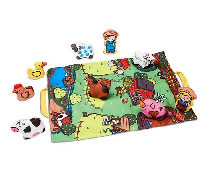 TAKE-ALONG FARM PLAY MAT - SET OF 10