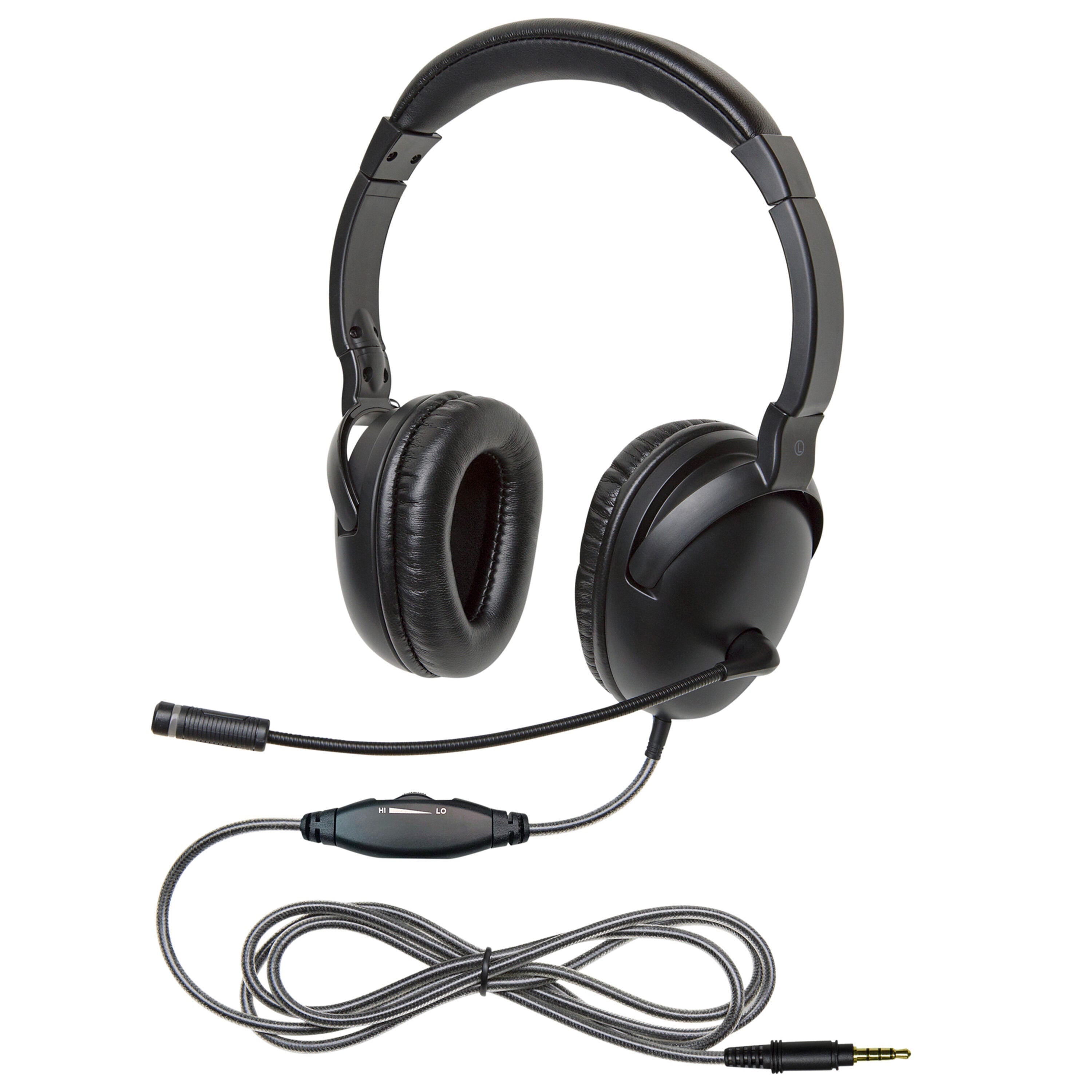 HEADSET OVER-EAR W/GOOSENECK MICROPHONE 3.5MM CALIFONE NEOTECH PLUS 1017MT EACH