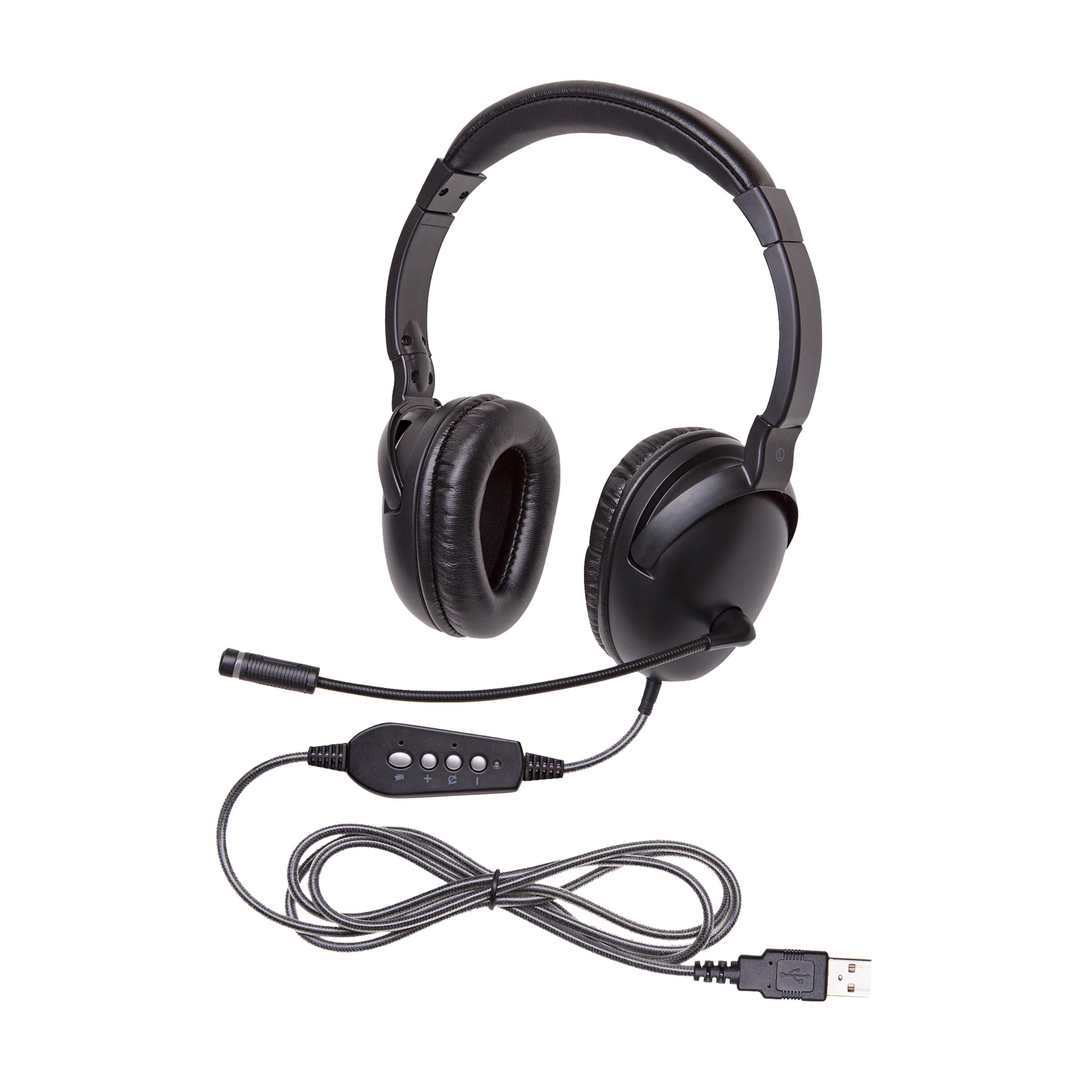 HEADSET OVER-EAR W/GOOSENECK MICROPHONE - USB - CALIFONE NEOTECH PLUS 1017MUSB - EACH