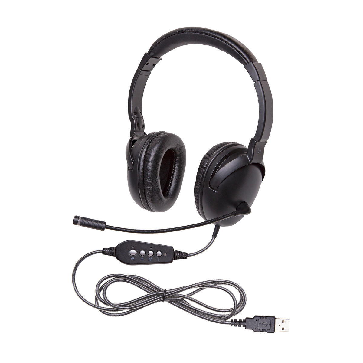 HEADSET OVER-EAR W/GOOSENECK MICROPHONE - USB - CALIFONE NEOTECH PLUS 1017MUSB - EACH