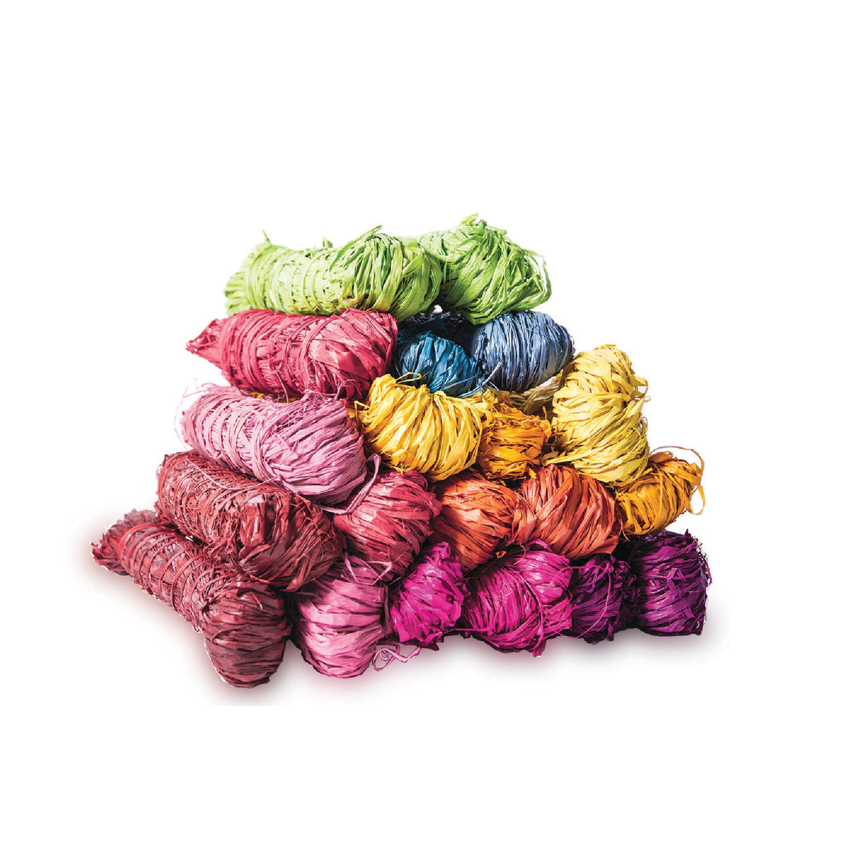 Raffia Pk.10 Assorted Colours