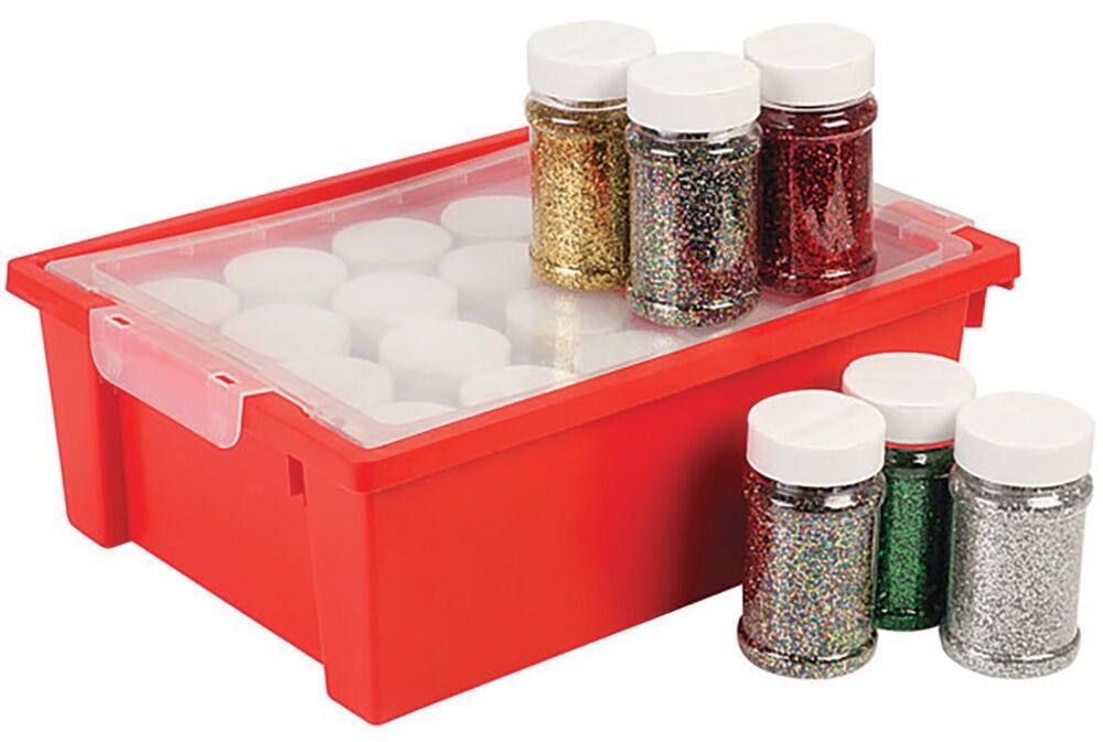 SCO GLITTER ASSORTED 250G GRATNELL TRAY 20PCS -Min Qty 1