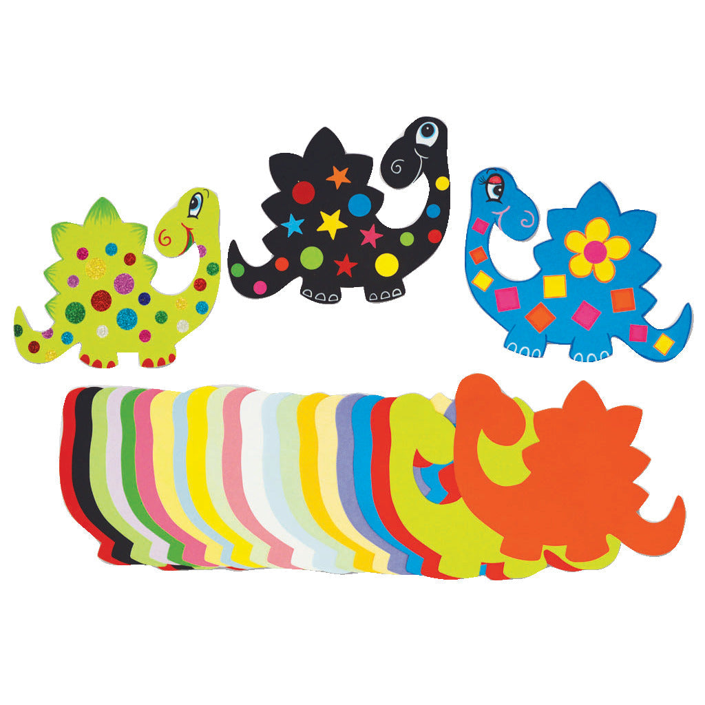 Paper Shapes Jumbo Dinosaurs Pk100