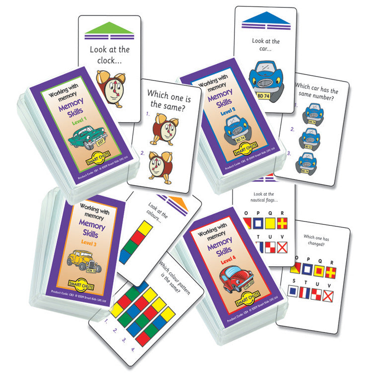 Memory Skills Chute Cards Set
