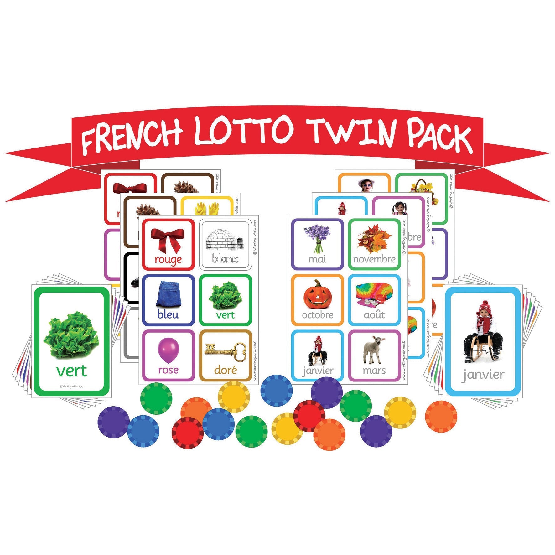 French Lotto Twin Pack Months/Cols