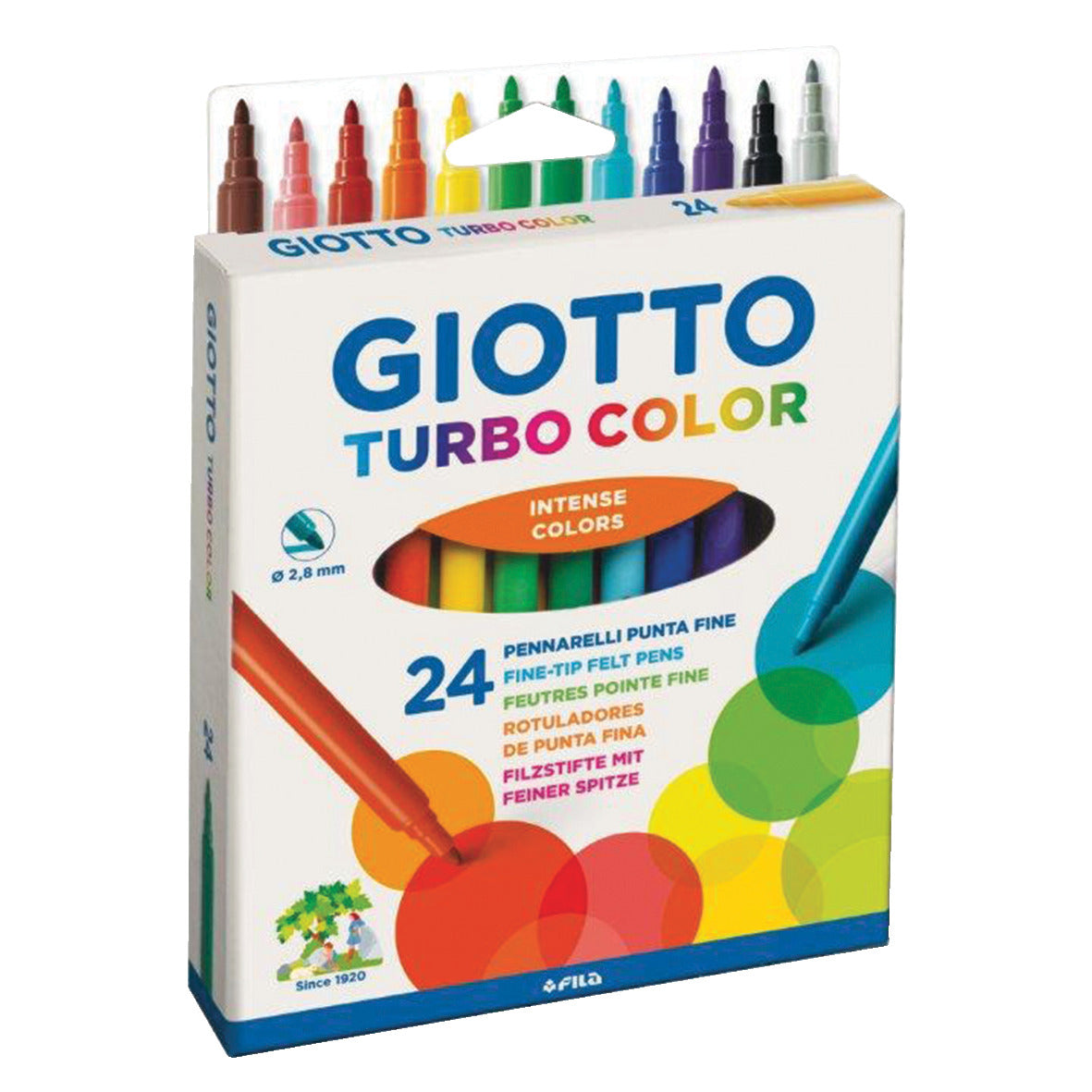 Pen Giotto Turbo Fine Asstd Pk24