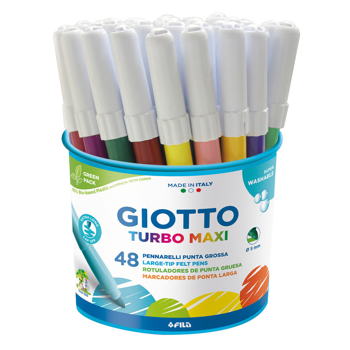 Pen Giotto Maxi Asstd Tub 48
