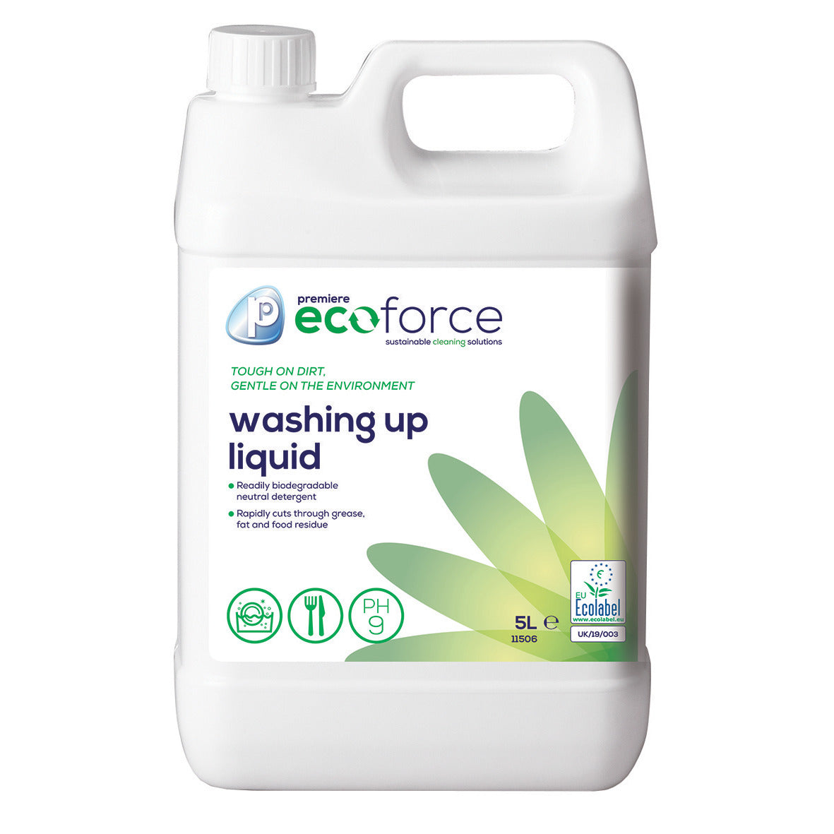 Ecoforce Washing Up Liquid 2X5Ltr