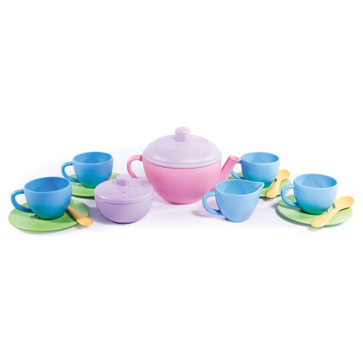 Green Toys-17 Piece Plastic Tea Set