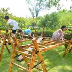 16-piece outdoor game fitness ladder - storable