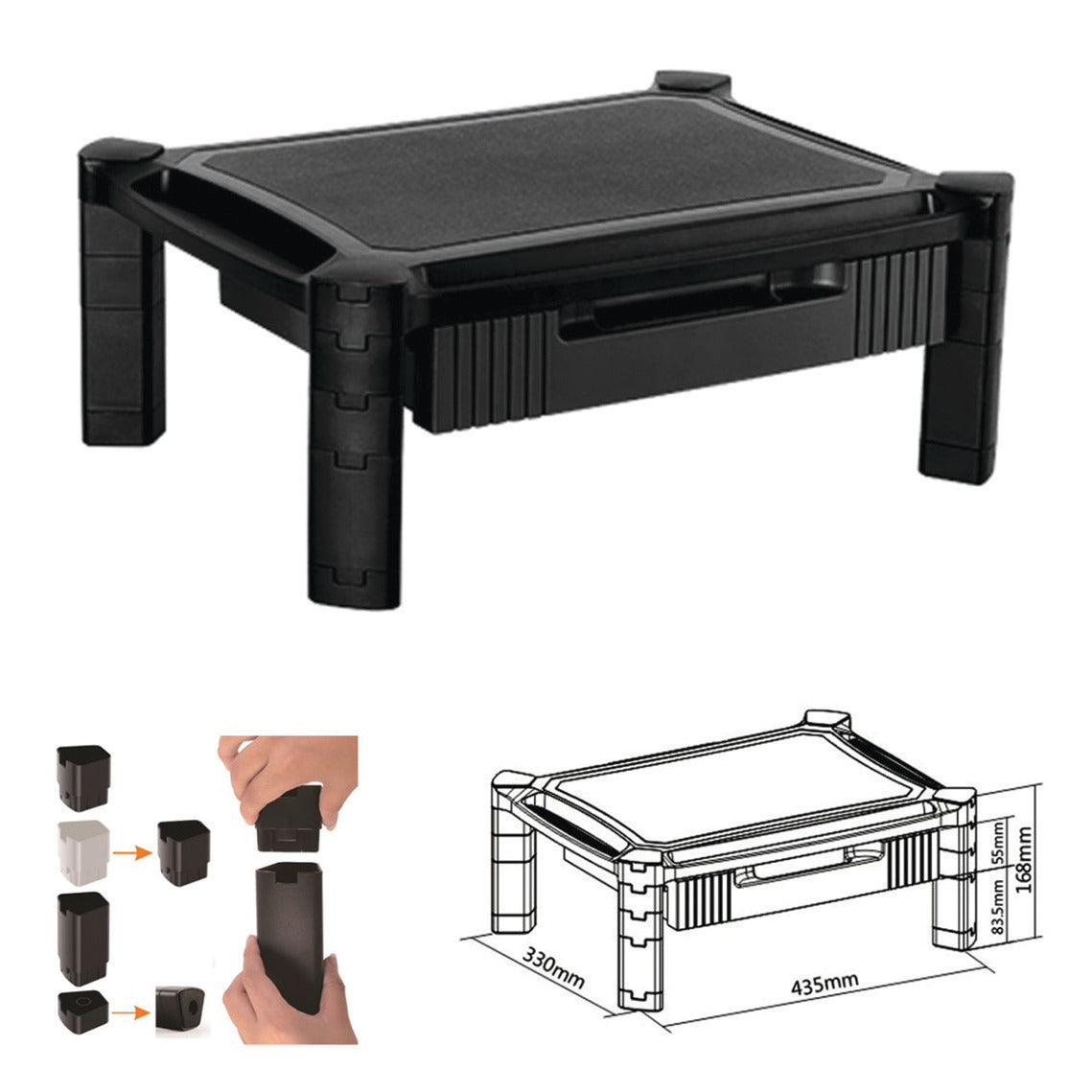 Monitor Super Stand With Drawer