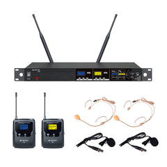Citronic TU series bodypack wireless microphone systems – 2 Channel
