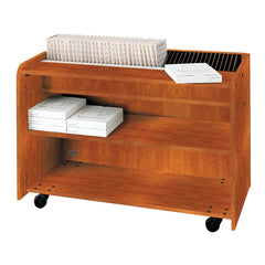 Wenger music sorting rack without doors - Cherry finish