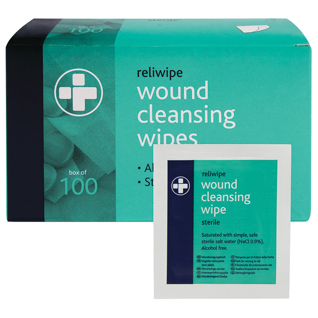 Wipes Saline Cleansing Box 100