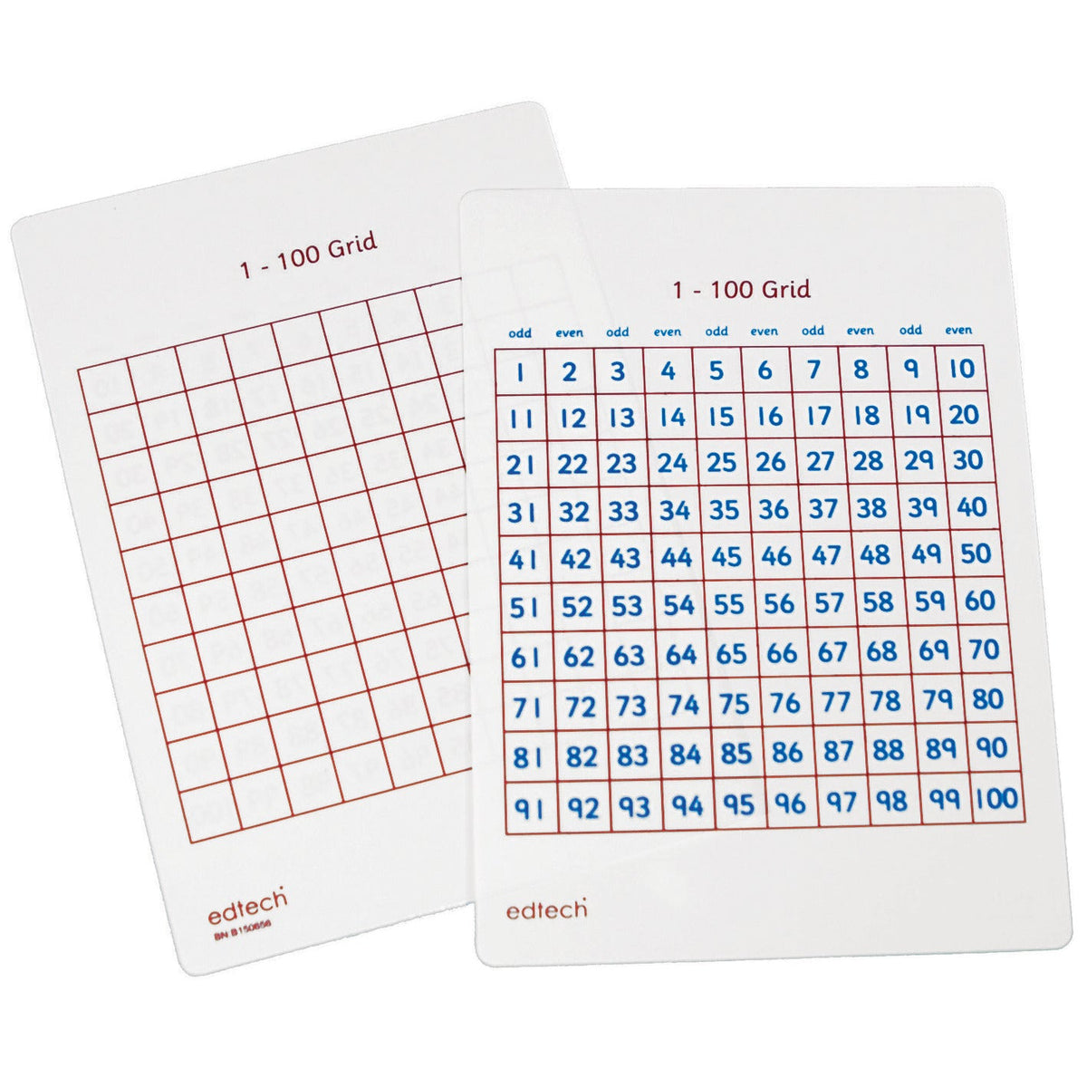 Pupil Dry Wipe Number Board Pk 35